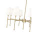 Lustre à 8 lumières de 30 po de largeur Adorra - nickel poli-196287939-196287940-196287944