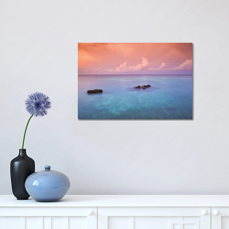 Seaside Sunset by Mark Paulda - Print on Canvas, 30.48cm H x 45.72cm W x 1.91cm D, Wrapped Canvas
