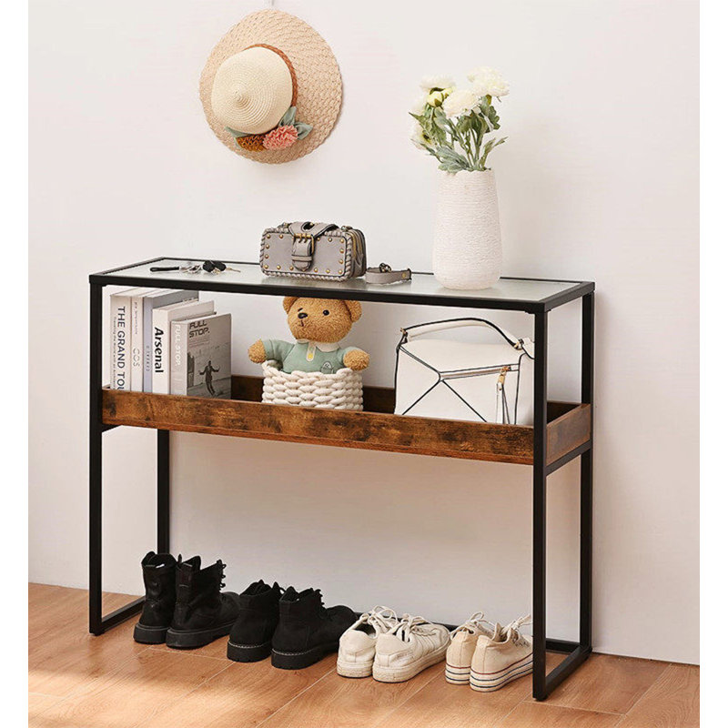 Table d'appoint contemporaine contemporaine, H 31,5 po x l 35,4 po x P 9,8 po