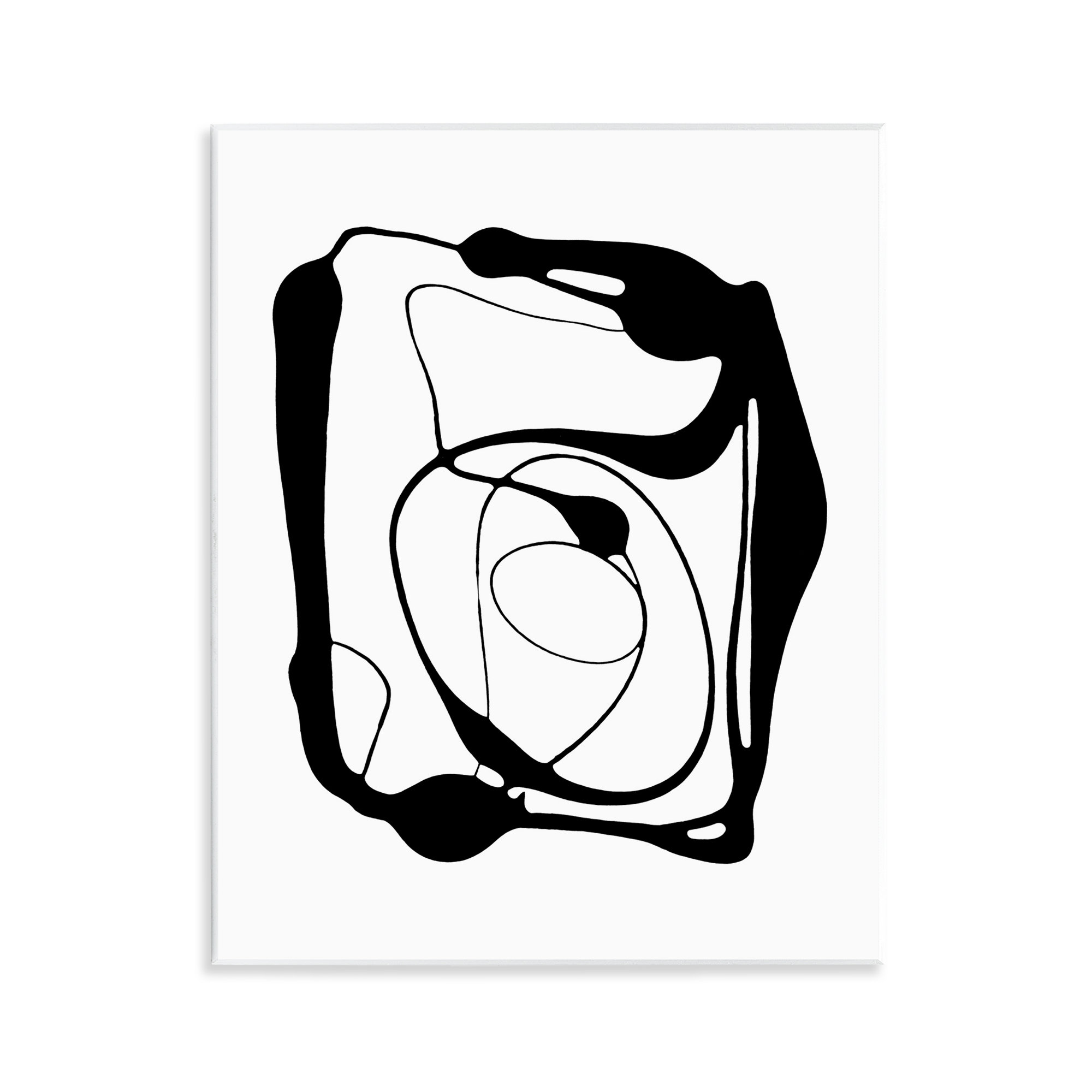 Highland Dunes Black Swirled Figure Wall Plaque Art by Lanie Loreth