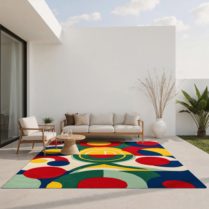 Zippy Dash Indoor And Outdoor Area Rug, Rectangulaire 3 pi x 5 pi