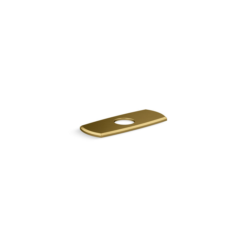 Occasion Escutcheon Plate, Vibrant Brushed Moderne Brass