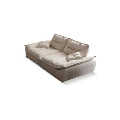 Creamy white Polyester Modular Sofa