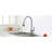Brushed Nickel Kitchen Faucets With 4 , Pull Down Locking Buckle, Scratch And Rust-, For Rv Bar Sinks, 1.8Gpm Flow, 360 Rotatable, Straightforward Installation Procedure Faucet & 4 Spraying Modes,