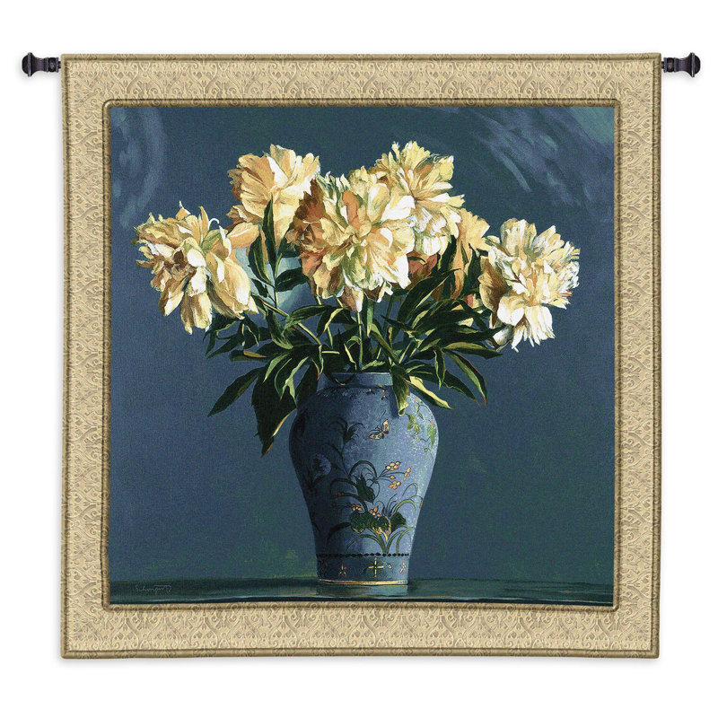 Tapisserie florale de porcelaine