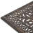 Rectangular Outdoor Aluminum Dining Table with Umbrella Hole