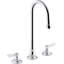 Triton Bowe 1.0 GPM Widespread Bathroom Sink Faucet with Laminar Flow, Gooseneck Spout and Lever Handles, Drain Not Included