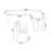 70.87"+39.37" Black L-Shaped Solid Wood Office Sets