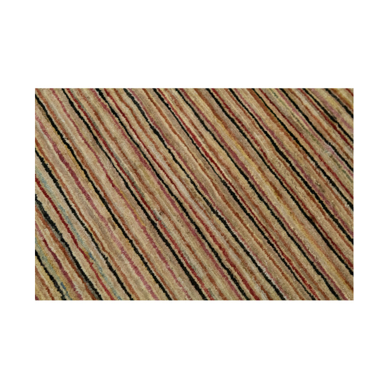 Hand Woven Wool Striped Area Rug