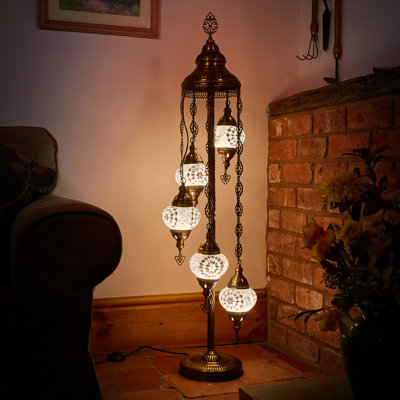 Linneus 124cm Black Lighting Floor Lamp Set