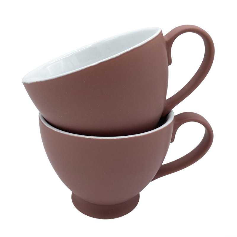Percival Stoneware Teacup, Terracotta
