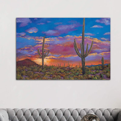 Southern Arizona Evening by Johnathan Harris - Wrapped Canvas Painting