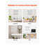 Grille de retour d'air 20 x 20 avec porte pour ventilation CVC - registre mural en acier blanc