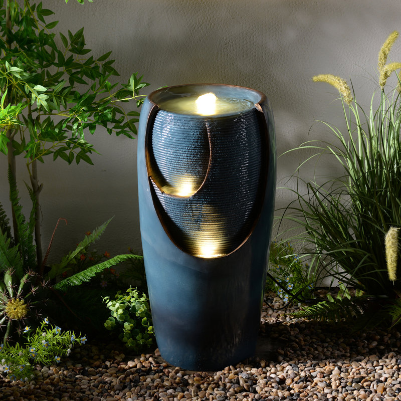 Fontaine à eau 28,5 "à DEL avec utilisation intérieure / extérieure
