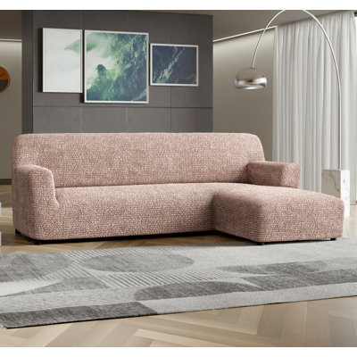 Housse extensible pour canapé modulaire - Facile à nettoyer et durable - Collection Comfort (méridienne droite)
