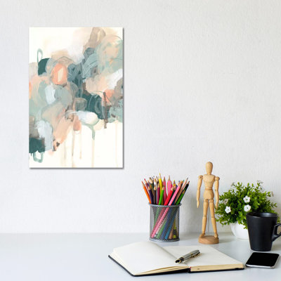 Atmospheric Abstract I by June Erica Vess - Wrapped Canvas Print