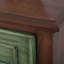 Commode décorative rétro en bois patiné vert
