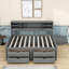 Lit de jour en bois Nagaji avec lit gigogne simple et tablettes-1773857194