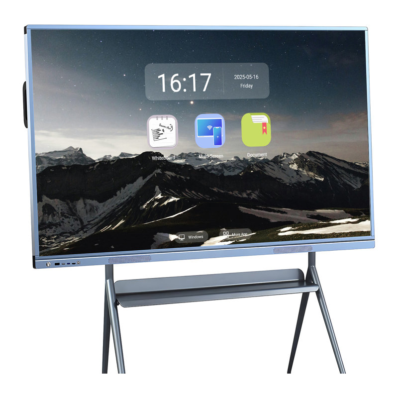 JYXCN Smart TVs for Classroom, 86 Inch Touch Screen All-In-One Multi-Touch Dual System Interactive Whiteboard for Living Room and Education