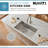 Ruvati Hex Bottom Workstation Scratch Resistant Embossed Kitchen Sink Stainless Steel-101378071