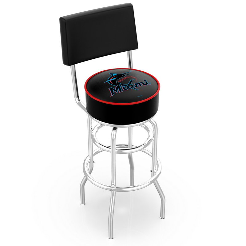 Tabouret de bar pivotant L7C4 Miami Marlins, Bar Stool (30"Seat Height)