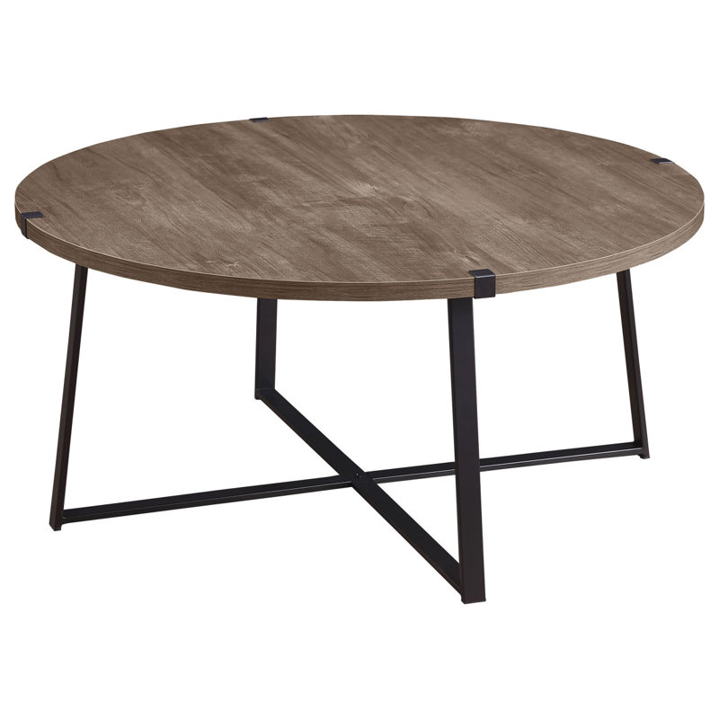 Table basse ronde en bois d'ingénierie Heyer