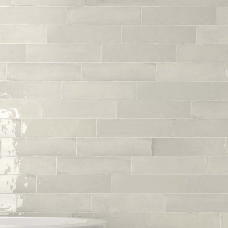 Waverly 3" x 12" Porcelain Glossy Ceramic Subway Wall Tile, Porcelain