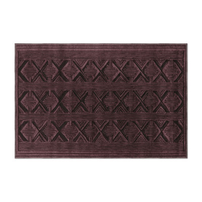 Tapis brun intérieur et extérieur Trellis