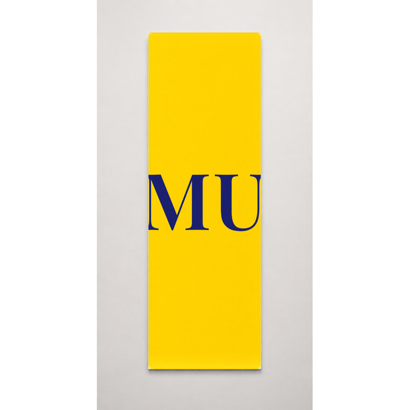 Monogramme de luxe mauricien à losanges, rouge, jaune, bleu, H 36 po x l 12 po
