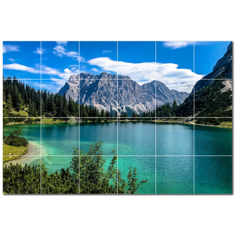 Panneau décoratif en céramique satinée 8 po x 8 po
