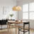 19" Modern White Handwoven Rope Dimmable 1-Light Single Pendant Light