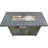 Gray Steel Outdoor Fireplace, 50000 , 25''h X 42''w, Propane & Natural Gas, Rust And Heat , Lid Cover Provided Steel, Gas Options, Included