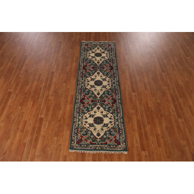 Handmade Traditional Indian Runner Rug 3x8