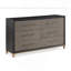 Commode en bois brossé 6 pièces