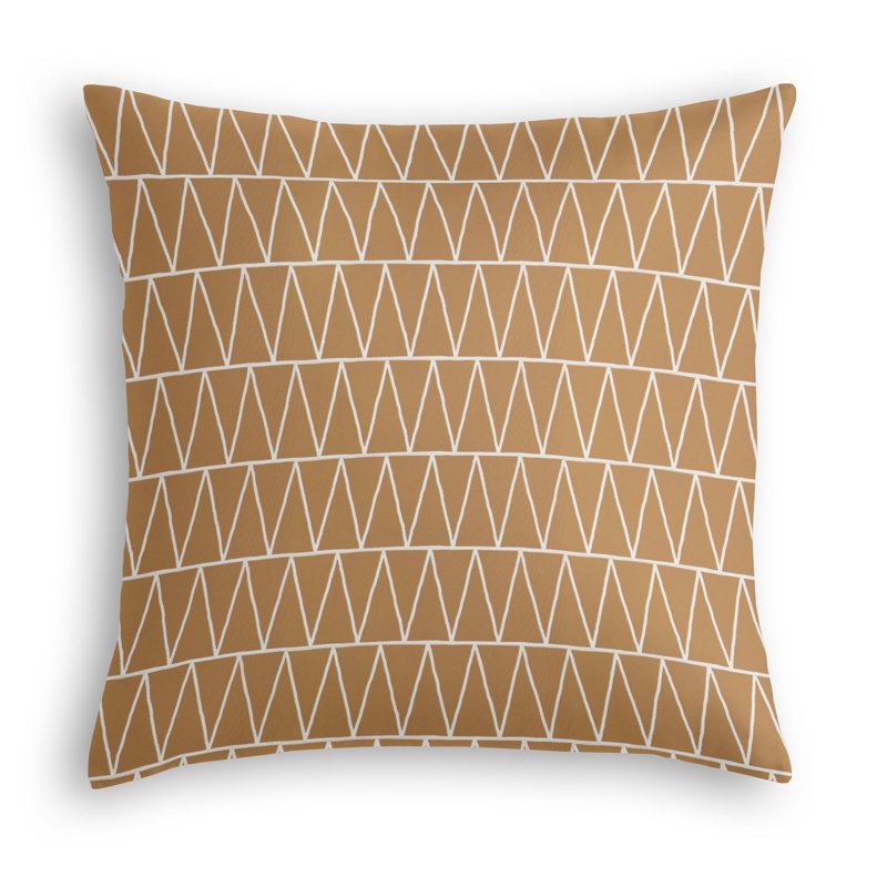 Coussin décoratif en polyester Emilia, Stuc, 20 po x 20 po