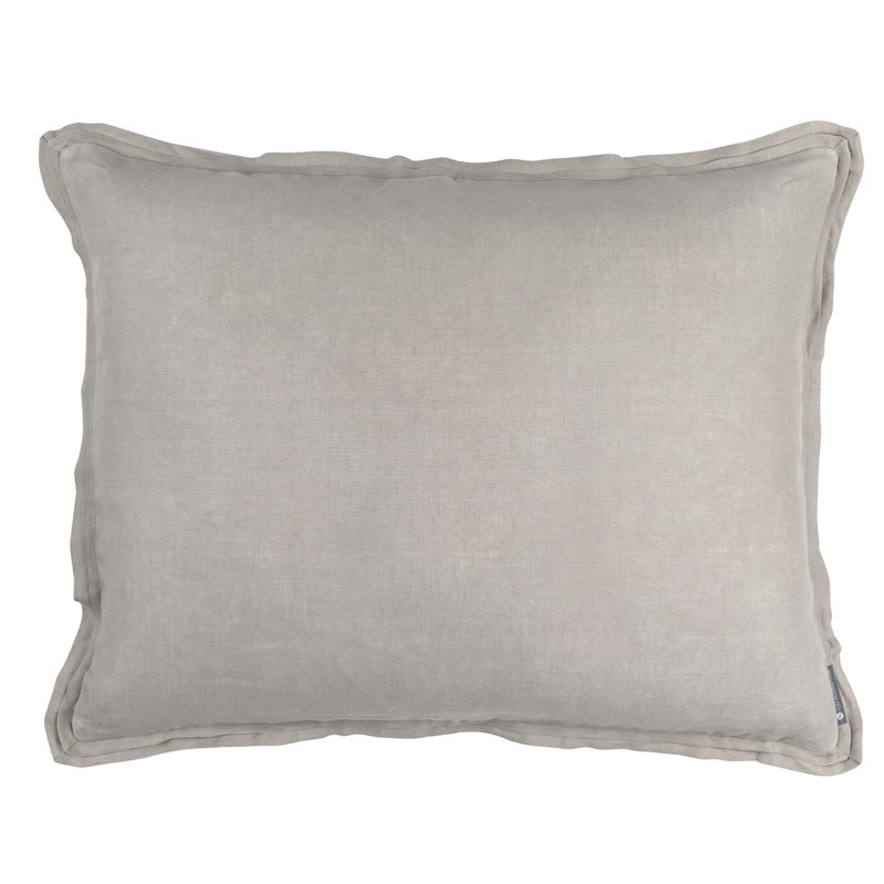 Bloom Linen Lumbar Pillow Cover & Insert, 20" x 26", Raffia