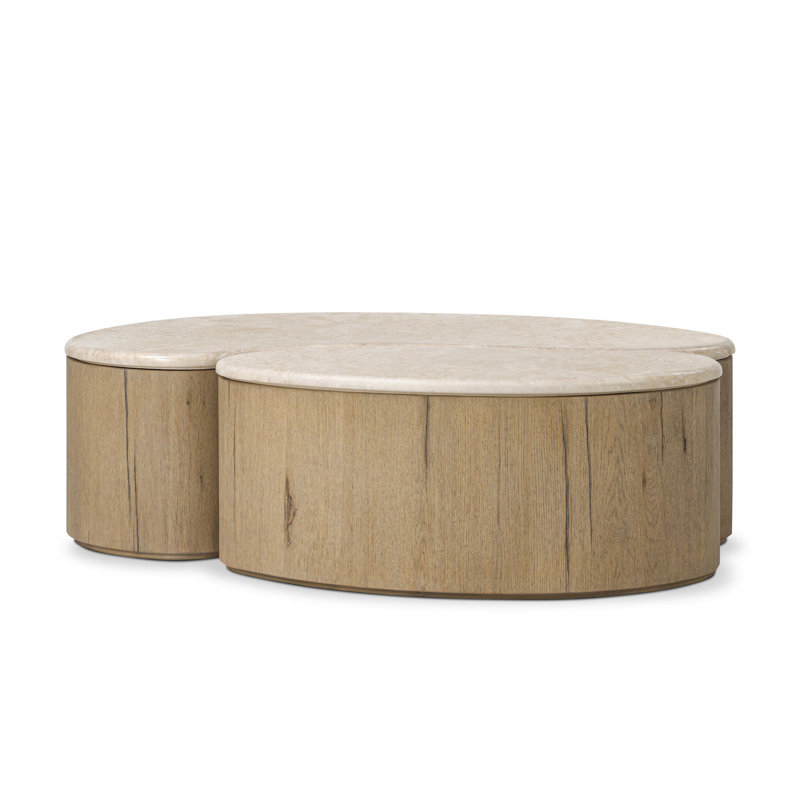 Ingrid Coffee Table-Cappuccino Marble