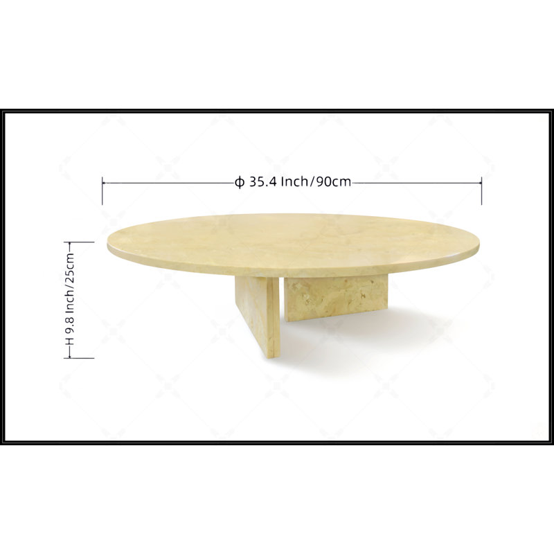 Table basse Glod, Beige