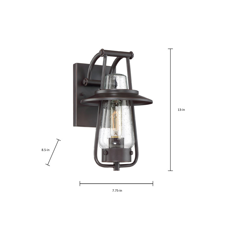 Beachcrest Home Edwyn Steel Wall Light & Reviews | Wayfair