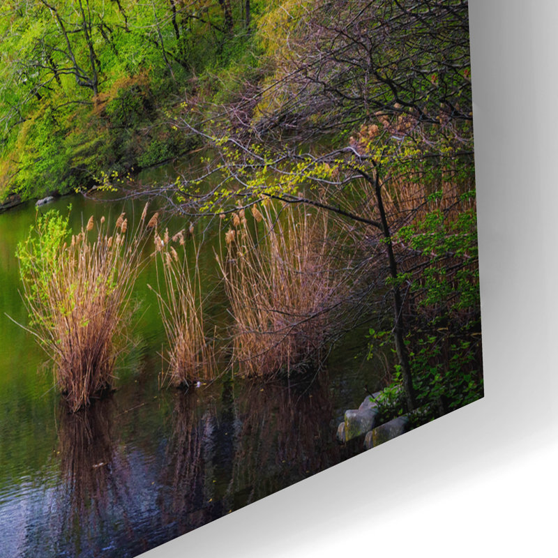 «Central Park South from Gapstow Bridge» par Rick Berk, art en verre acrylique, H 16 po x l 24 po x P 0,2 po