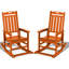 Ensemble de 2 chaises berçantes d'extérieur Hdpe-821586062