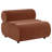 Byrne Velvet Upholstered Armless Chair Rust