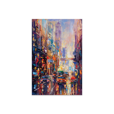 " Abstract Cityscape (New York) II " by Andrej Ostapchuk
