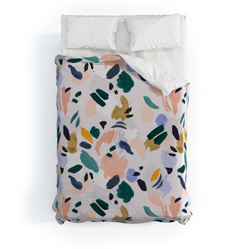 Ensemble de housse de couette en coton Marta Barragan, Housse de couette double et 2 taies décoratives s