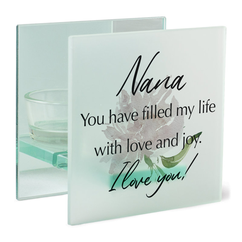 Photophore en verre de 4 po avec bougie inclus