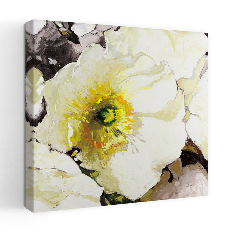 Fleurs de coquelicots blancs rapprochés, H 18 po x l 18 po