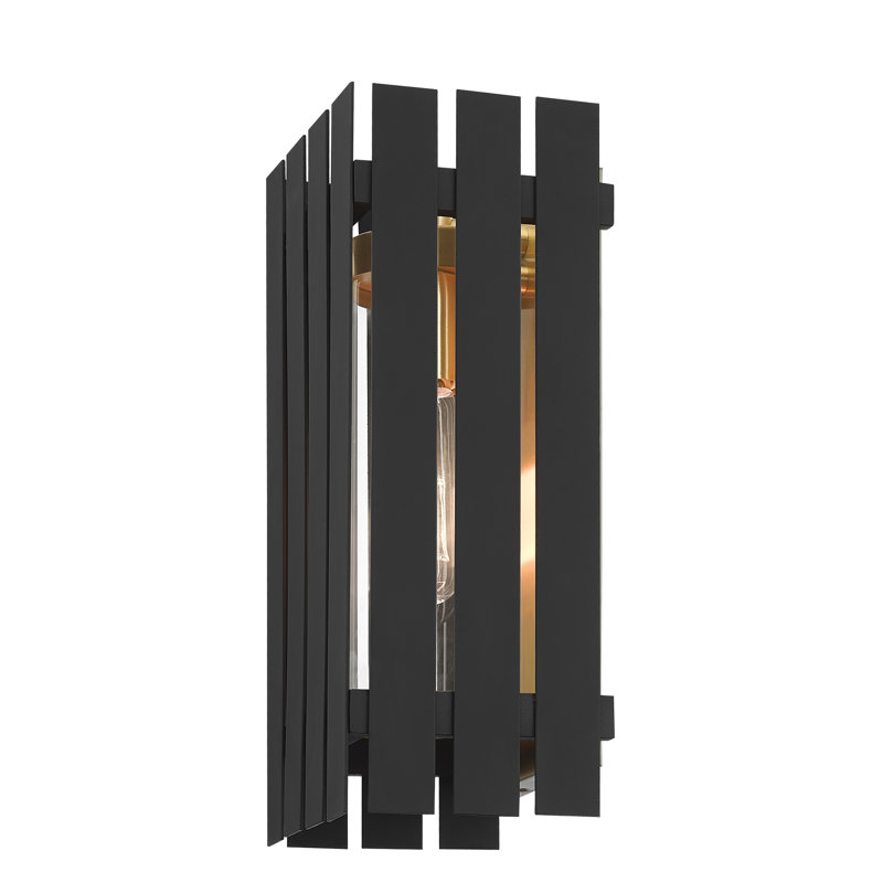 Greenwich Wall Light, Black, 13" H x 6" W x 4.875" D