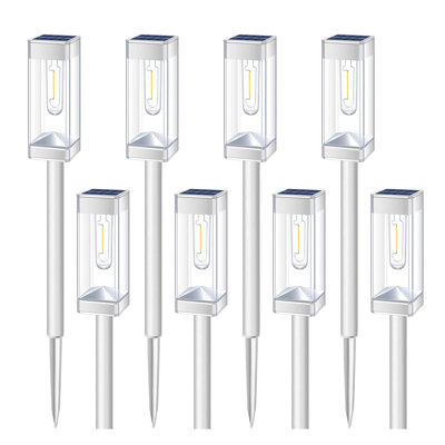Solar Pathway Lights 8 Pack Solar Outdoor Lights