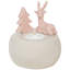 Porte-bougie rose 4,5 po
