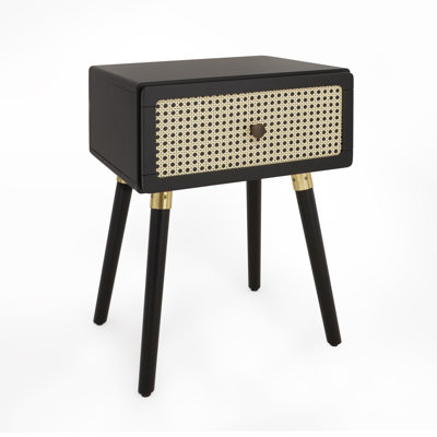 Beiro Solid Wood Nightstand
